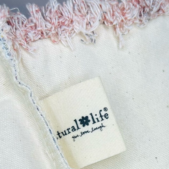 Natural Life Patchwork Tote Bag 109% Cotton Colorful Floral Print Hippie Boho - Picture 8 of 9